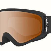 Retrospec Matte Black and Citrine Retrospec Dipper Kids' Ski & Snowboard Goggles