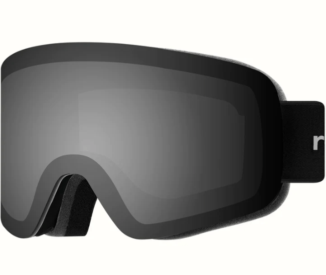 Retrospec Matte Black and Mirror Polarized Retrospec Flume Ski & Snowboard Goggles