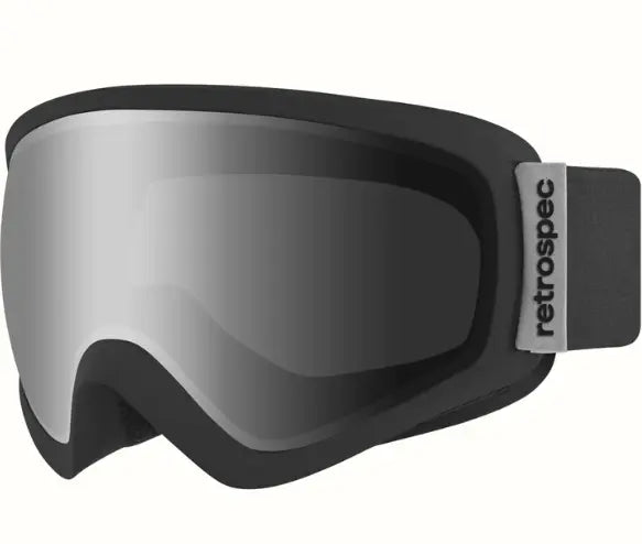 Retrospec Matte Black and Stone Retrospec Dipper Kids' Ski & Snowboard Goggles