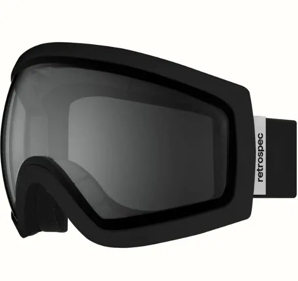 Retrospec Matte Black and Stone Retrospec Traverse Ski & Snowboard Goggles