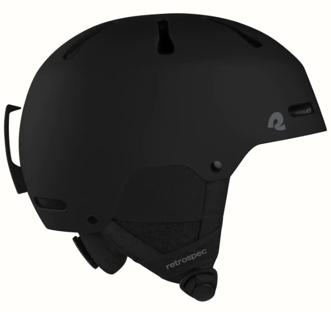Retrospec Matte Black / Small: 52-55cm Retrospec Comstock Ski & Snowboard Helmet
