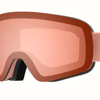 Retrospec Matte Peach and Rose Quartz Retrospec Flume Ski & Snowboard Goggles