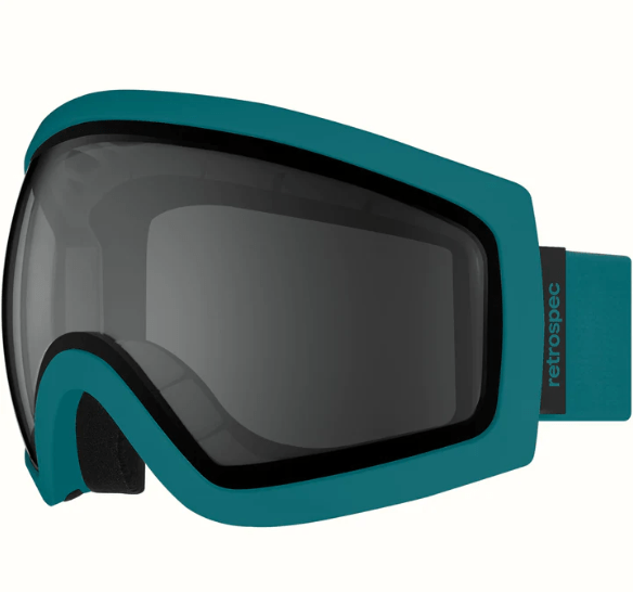 Retrospec Matte Viridan and Stone Retrospec Traverse Ski & Snowboard Goggles