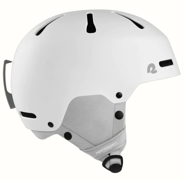 Retrospec Matte White / X-Small: 48-51cm Retrospec Comstock Kids' Ski & Snowboard Helmet