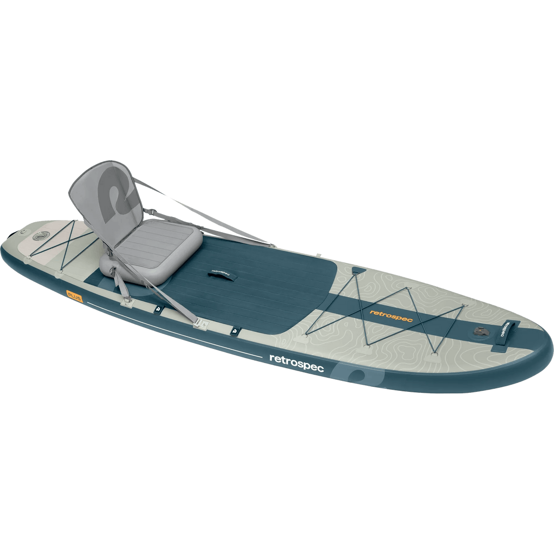 Retrospec Retrospec Weekender Plus 2 iSUP - River Rock Weekender 2 Inflatable Stand Up Paddle Board 10’6”