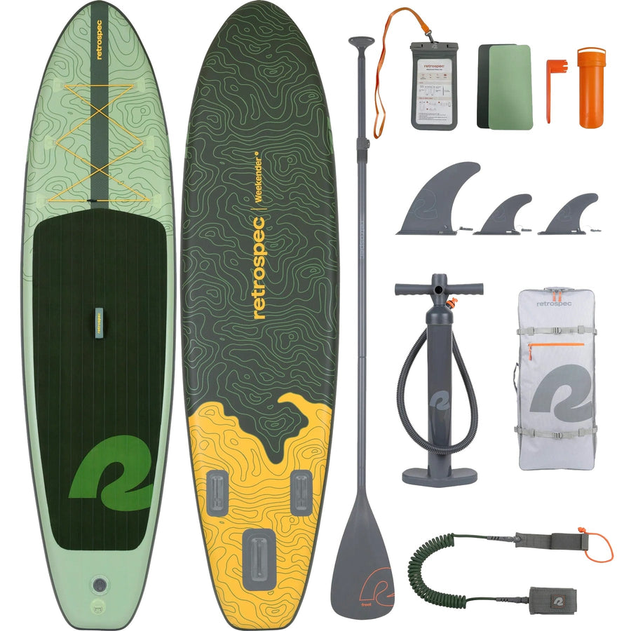 Retrospec Wild Spruce Weekender 2 Inflatable Stand Up Paddle Board 10’6” Weekender 2 Inflatable Stand Up Paddle Board 10’6”
