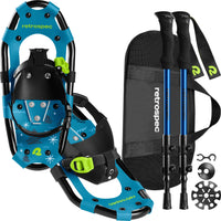 Retrospec Retrospec Drifter Kids' Snowshoe Bundle With Trekking Poles