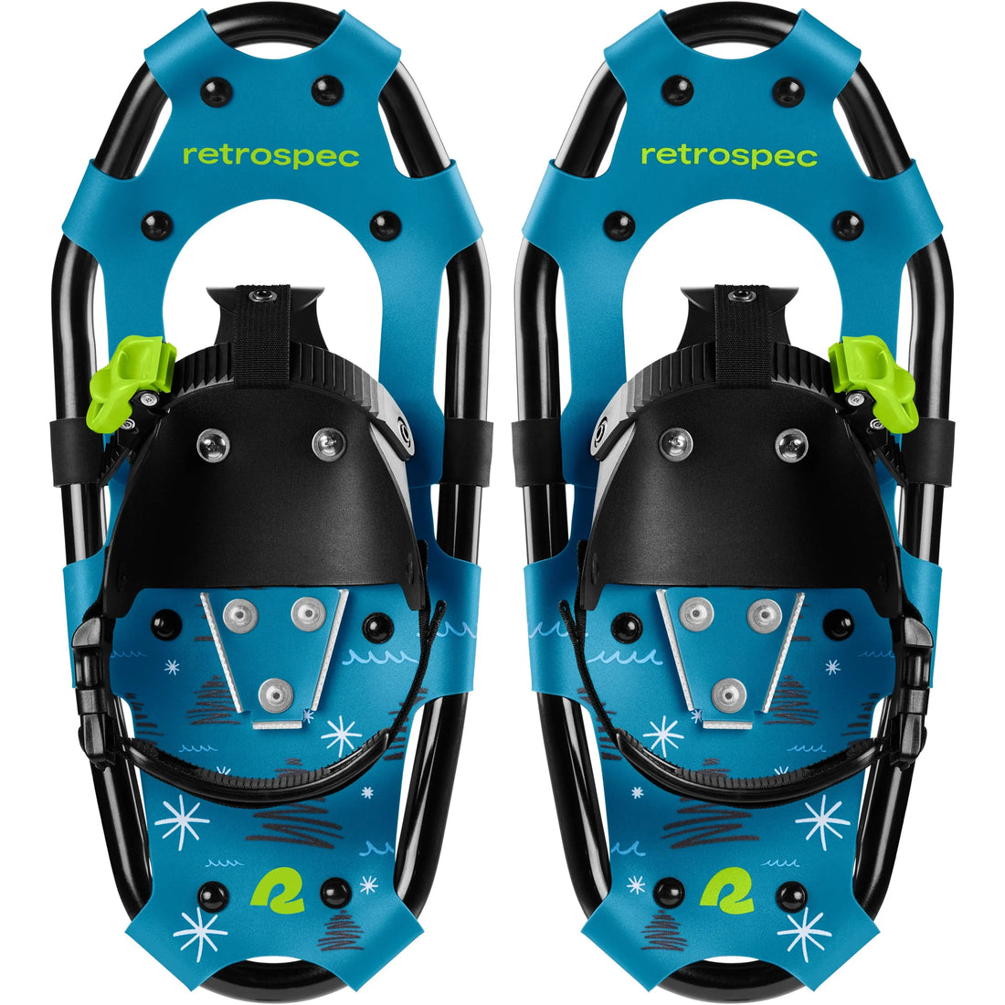 Retrospec Retrospec Drifter Kids' Snowshoe Bundle With Trekking Poles