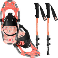 Retrospec Retrospec Drifter Kids' Snowshoe Bundle With Trekking Poles