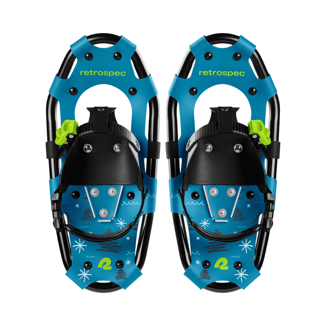 Retrospec Brash Blue / 14 in (up to 50lbs) Retrospec Drifter Kids' Snowshoe Bundle with Trekking Poles Retrospec Drifter Kids' Snowshoe Bundle with Trekking Poles - Ottawa 