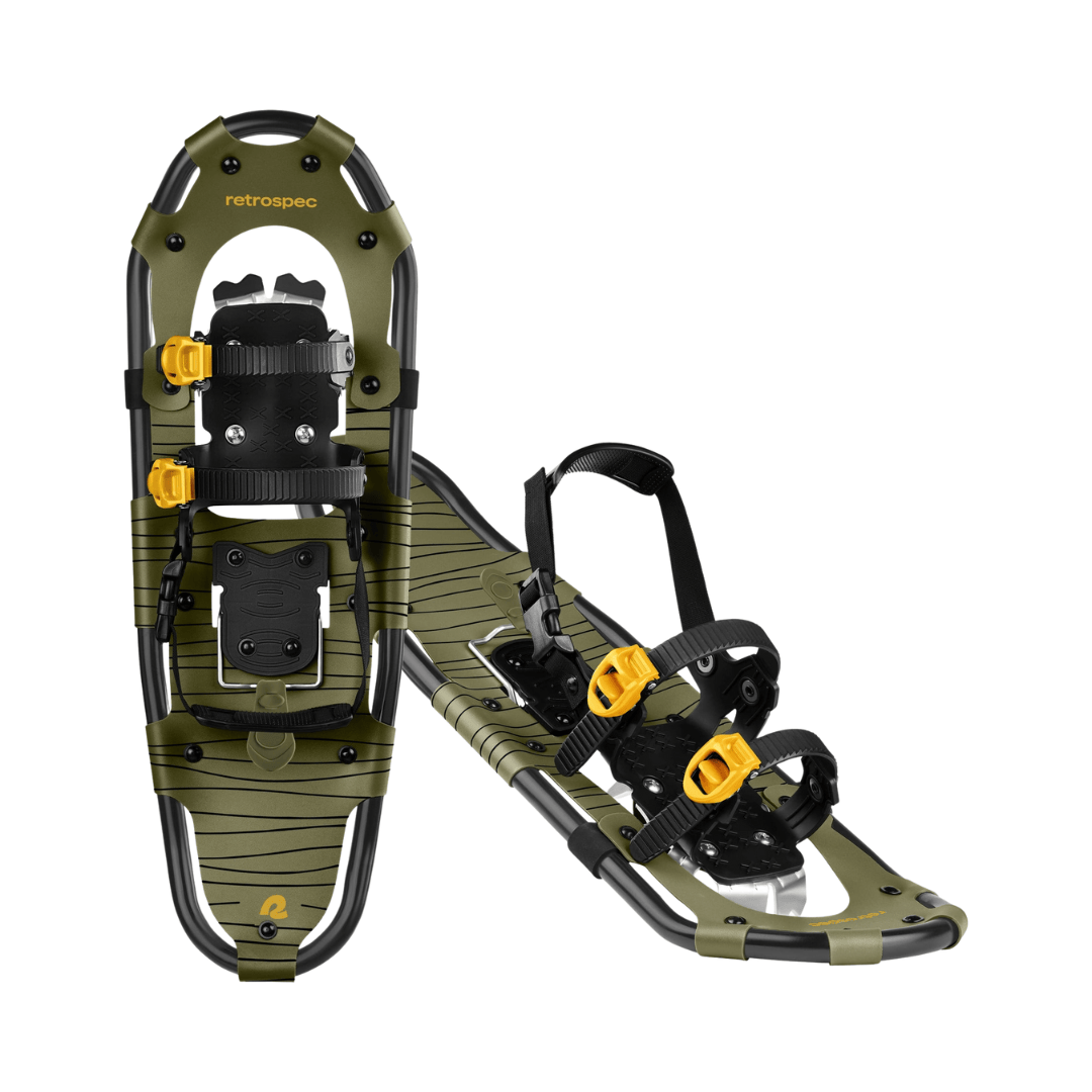 Retrospec Olive / 25 in (110-160lbs) Retrospec Drifter Lightweight Snowshoes Retrospec Drifter Lightweight Snowshoes - Ottawa Valley Air Paddle