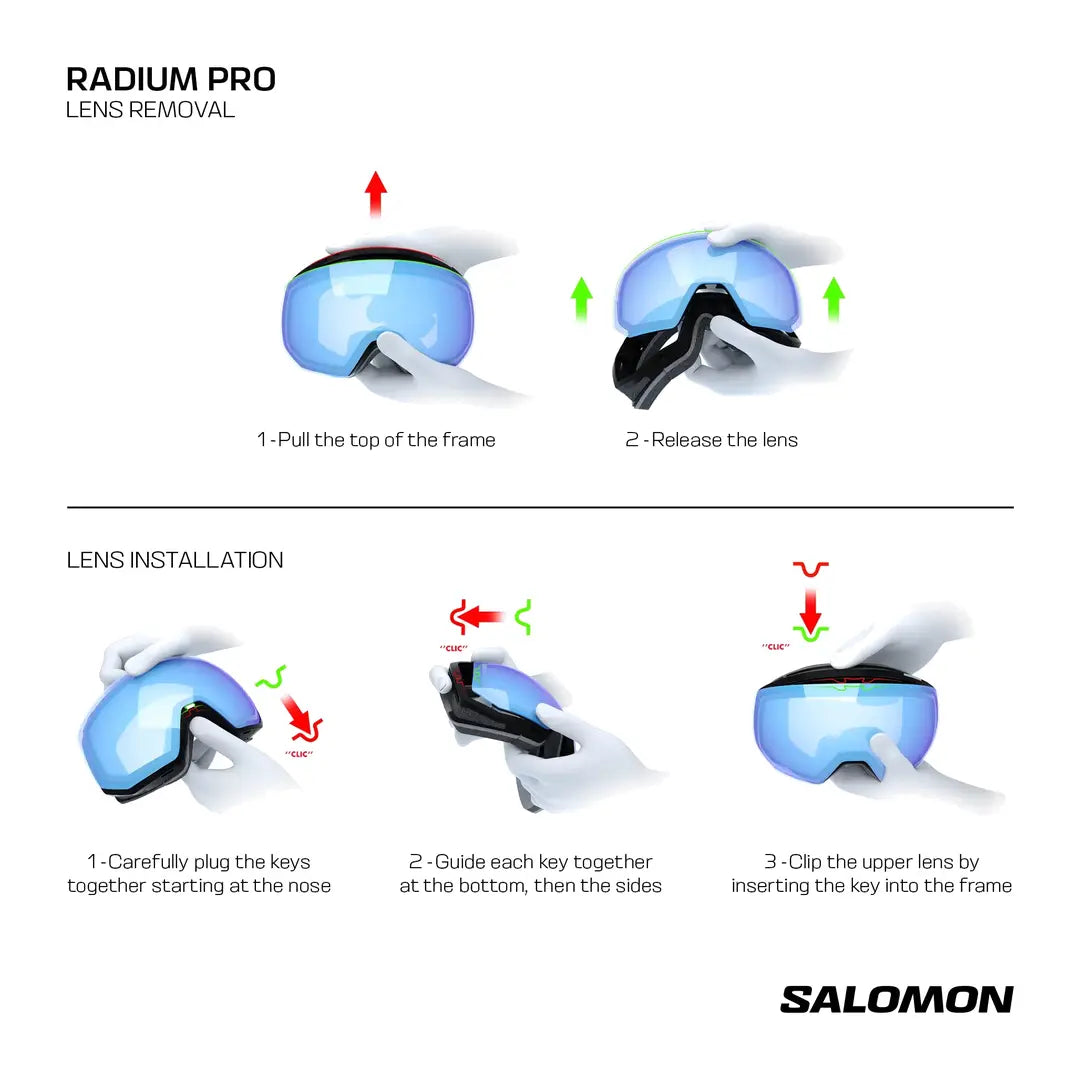 Salomon Salomon Radium Pro S Sigma Unisex Goggles Salomon Radium Pro S Sigma Goggles | Ottawa Valley Air Paddle