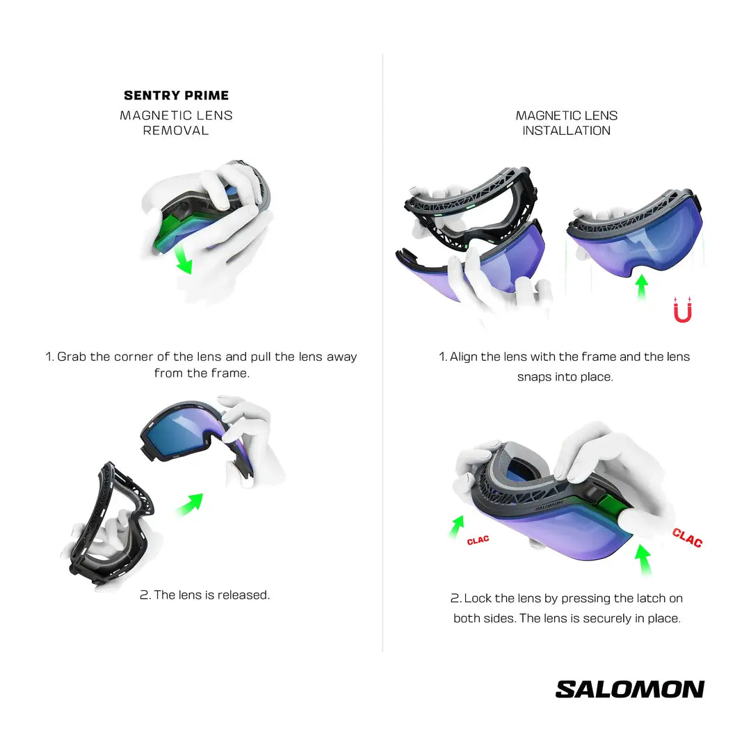 Salomon Salomon Sentry Prime Sigma Unisex Goggles Salomon Sentry Prime Sigma Goggles | Ottawa Valley Air Paddle