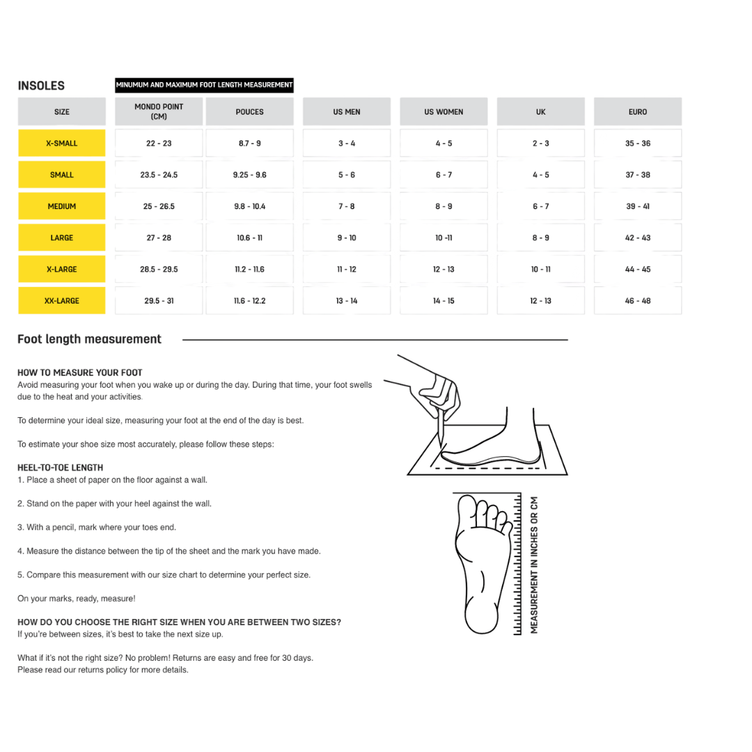 Sidas 3-Feet Eco Warm Low Insoles 3-Feet Eco Warm Low Insoles - Ottawa Valley Air Paddle