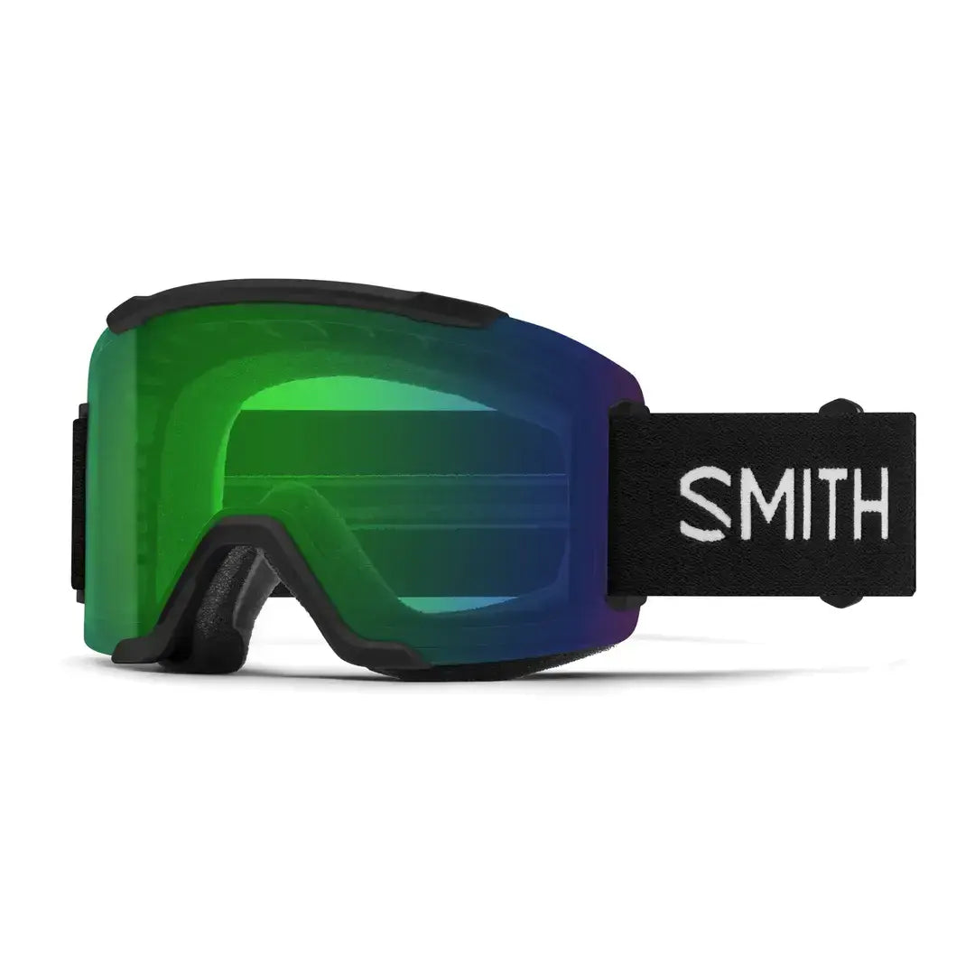 Smith Optics Black | ChromaPop Everyday Green Mirror Smith Optics Squad Unisex Goggles (FW26) Smith Squad Goggles 26/27 | ChromaPop Ski Goggles