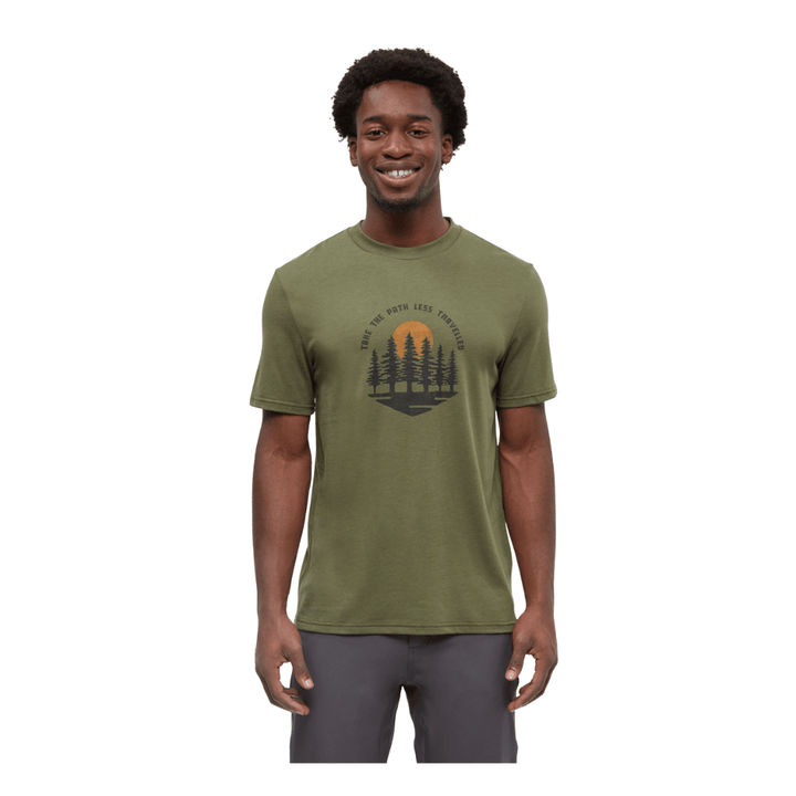 Tentree Deep Olive/Burnt Caramel / S Tentree Men's Path Less Travelled T-Shirt Tentree Men's Path Less Travelled T-Shirt - Ottawa Valley Air Paddle
