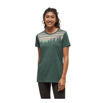 Tentree Forest Pine Heather/Jade / XS Tentree Women's Retro Juniper T-Shirt Tentree Women's Retro Juniper T-Shirt - Ottawa Valley Air Paddle