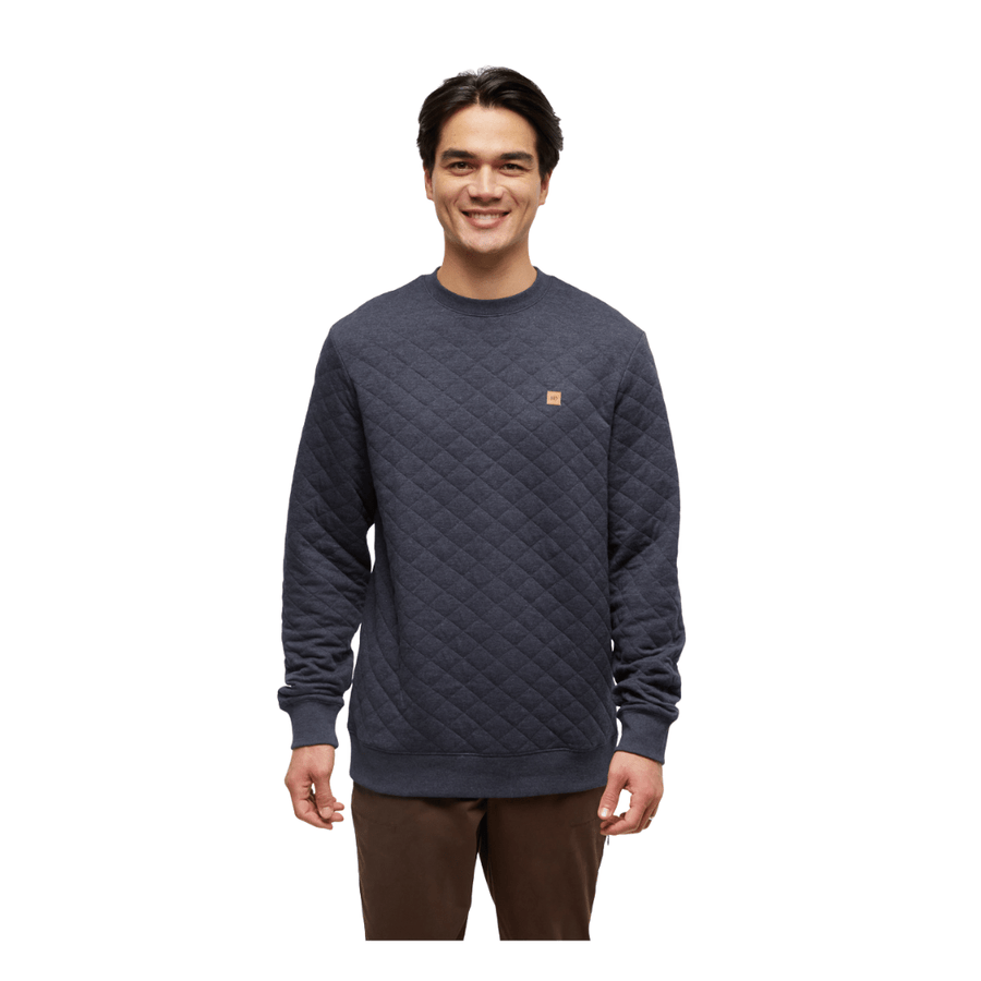 Tentree Midnight Blue Heather / S Tentree Men's Quilted Reynard Crew Tentree Men's Quilted Reynard Crew - Ottawa Valley Air Paddle