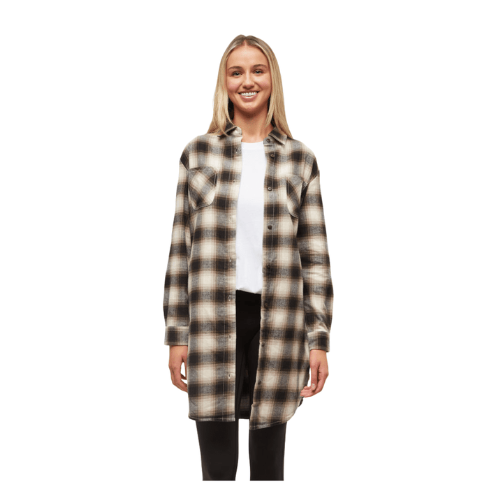 Tentree Warm Oak/Shadow Plaid / XS Tentree Women's Hayden Dress Tentree Women's Hayden Dress - Ottawa Valley Air Paddle