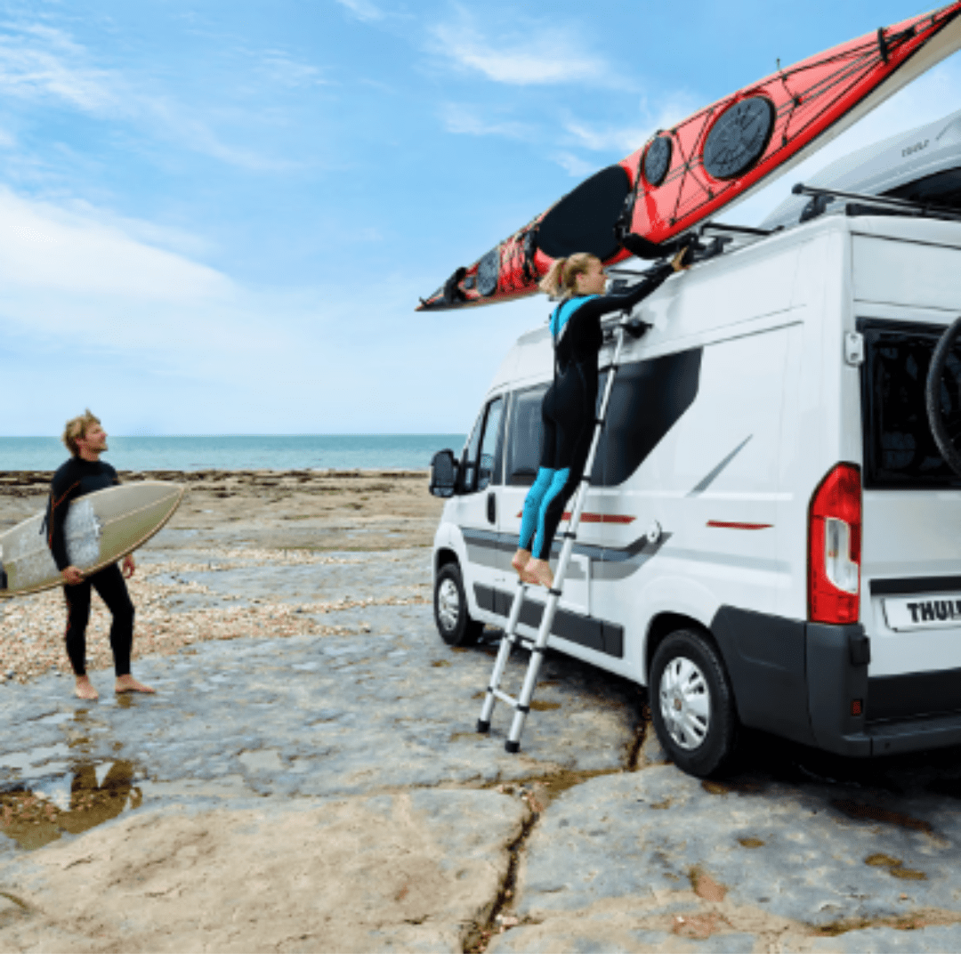 Thule Thule Hullavator: Pro Kayak Rack with Lift Assist Aluminium