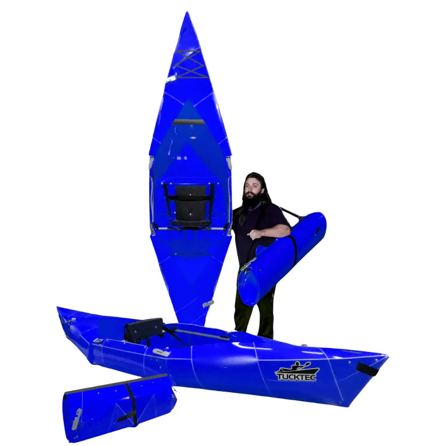 Tucktec Blue 10' Tucktec Folding Kayak 10' Tucktec Folding Kayak - Affordable, Portable, and Durable Kayak