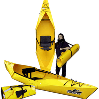 Tucktec Light Yellow 2023 10' Tucktec Folding Kayak 10' Tucktec Folding Kayak - Affordable, Portable, and Durable Kayak