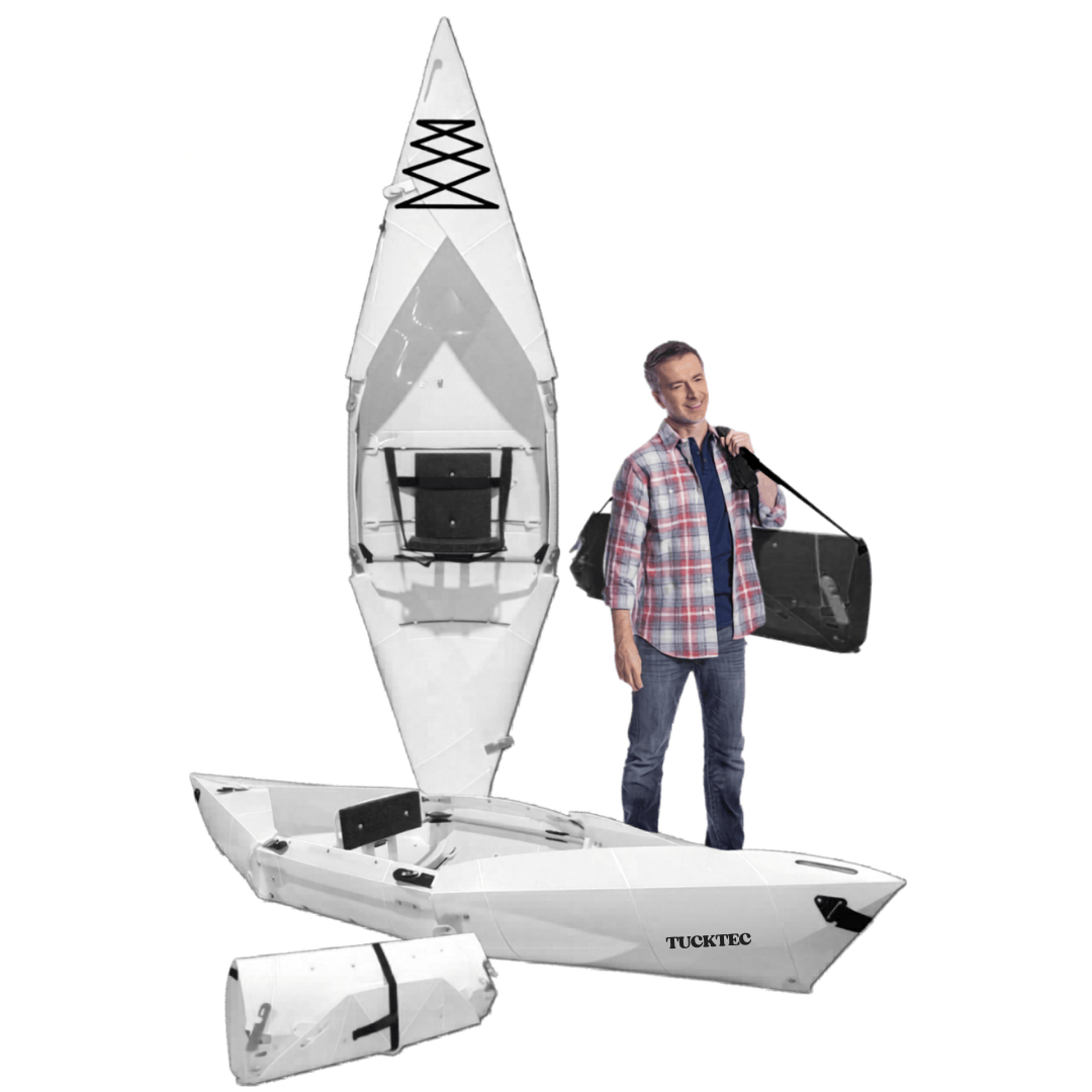Tucktec White Tucktec 10' Folding Kayak 10' Tucktec Folding Kayak - Ottawa Valley Air Paddle