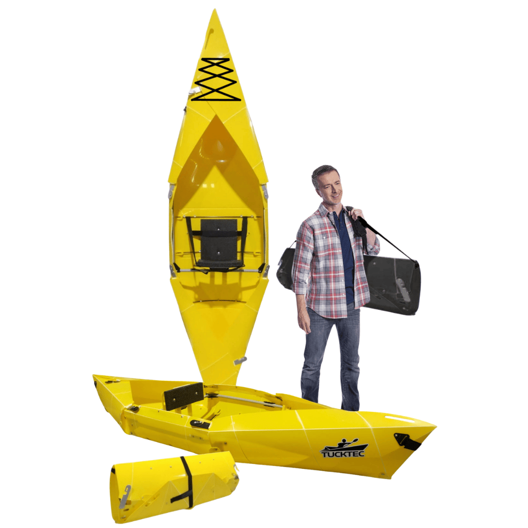Tucktec Yellow Tucktec 10' Folding Kayak 10' Tucktec Folding Kayak - Ottawa Valley Air Paddle