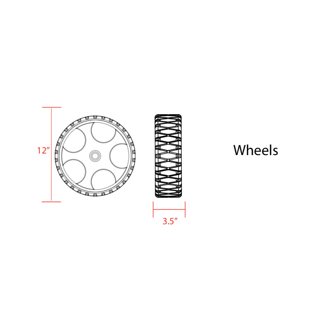 Wilderness Heavy Duty Kayak Cart - 12" No Flat Wheels Fishing Paddle Alpha Carbon Angler 240-260cm - Ottawa