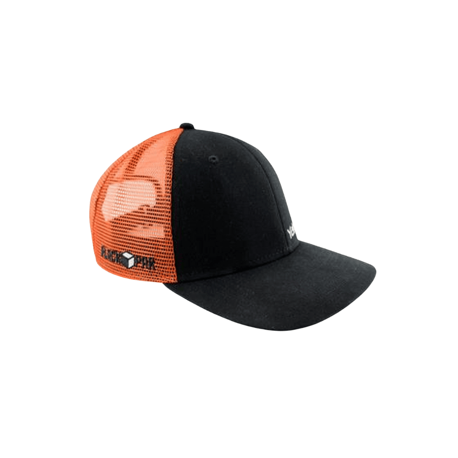 YakAttack BlackPak™ Trucker Hat - Orange/Black