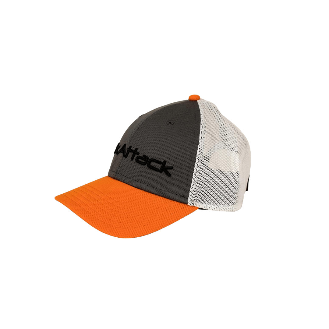 YakAttack Orange/Grey YakAttack Logo Trucker Hat