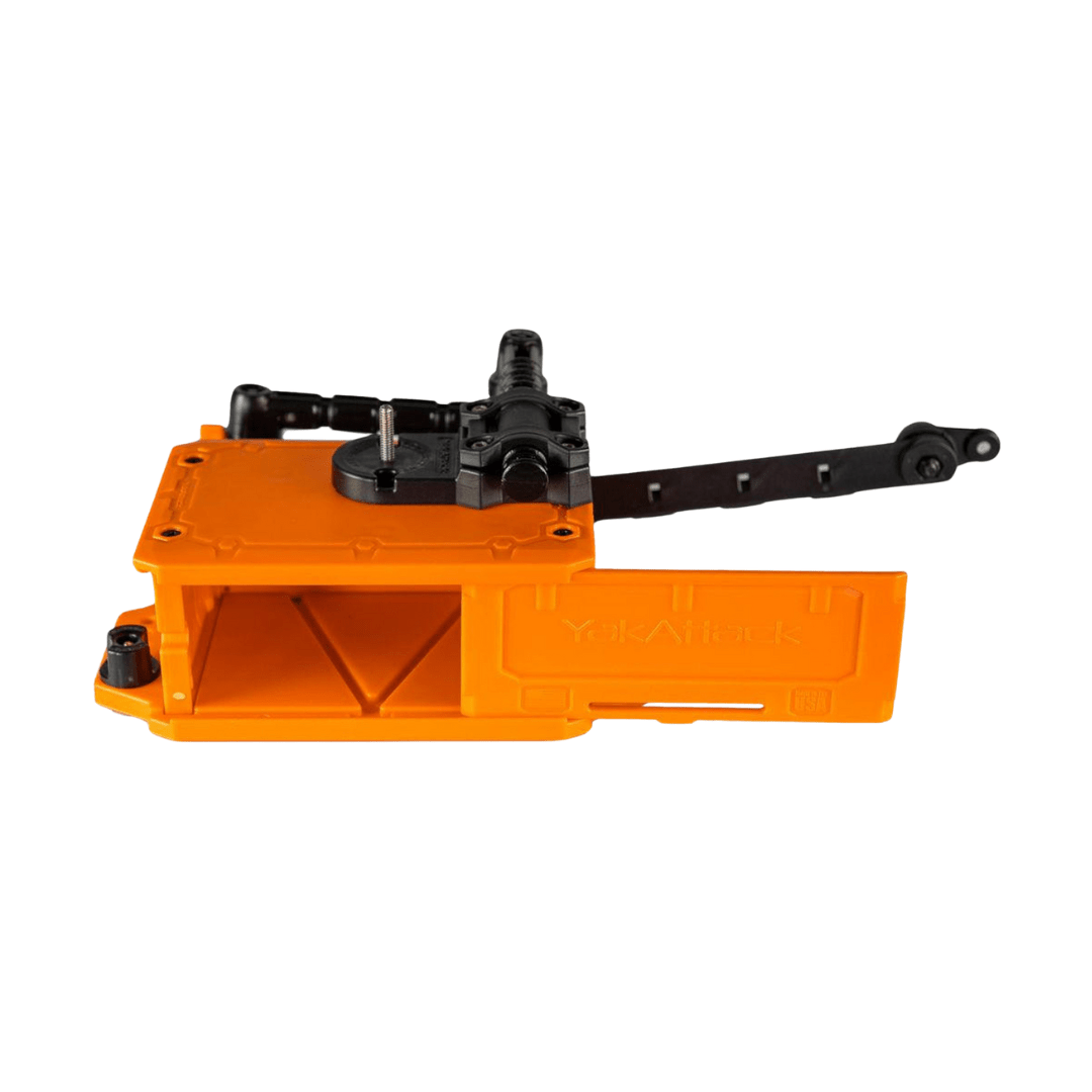 YakAttack YakAttack CellBlok Battery Box in Orange and SwitchBlade Transducer Arm Combo YakAttack TowNStow Scupper Kayak Cart - Ottawa Valley Air Paddle