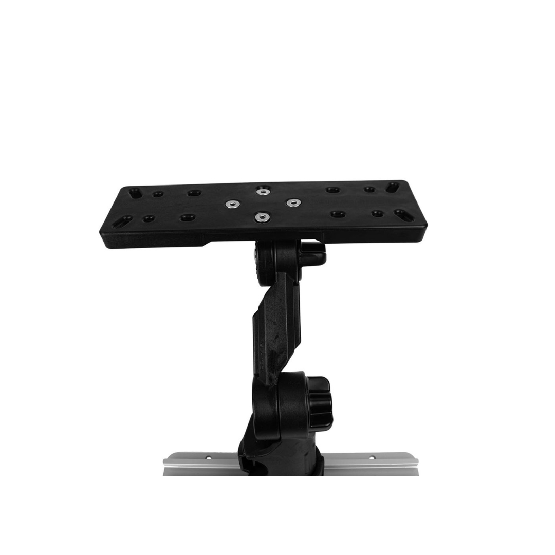 YakAttack YakAttack Fish Finder Mount W/LockNLoad Mounting System, Large Rectangular Base, 4” ext