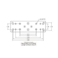 YakAttack YakAttack Fish Finder Mount W/LockNLoad Mounting System, Large Rectangular Base, 4” ext