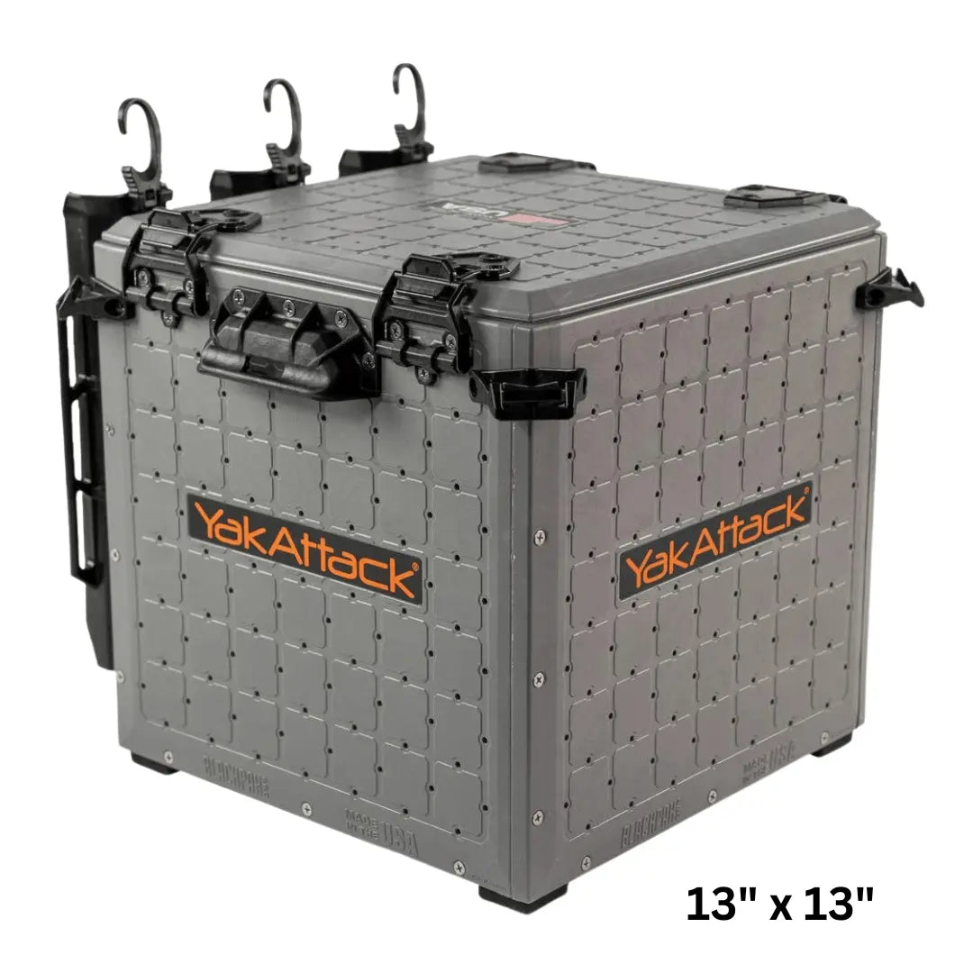 YakAttack 13" x 13" / Battleship Grey YakAttack BlackPak Pro Kayak Fishing Crate YakAttack BlackPak Pro Kayak Fishing Crate - Ottawa Valley Air Paddle