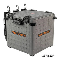 YakAttack 13" x 13" / Battleship Grey YakAttack BlackPak Pro Kayak Fishing Crate YakAttack BlackPak Pro Kayak Fishing Crate - Ottawa Valley Air Paddle