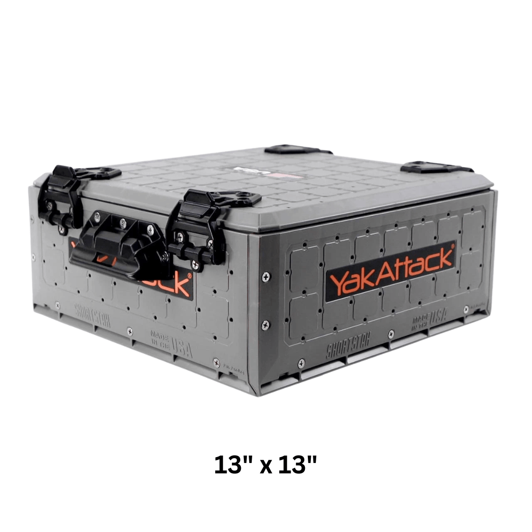 YakAttack 13" x 13" / Battleship Grey YakAttack Shortstak Solo Storage Box YakAttack Shortstak Solo Storage Box – Ottawa Valley Air Paddle