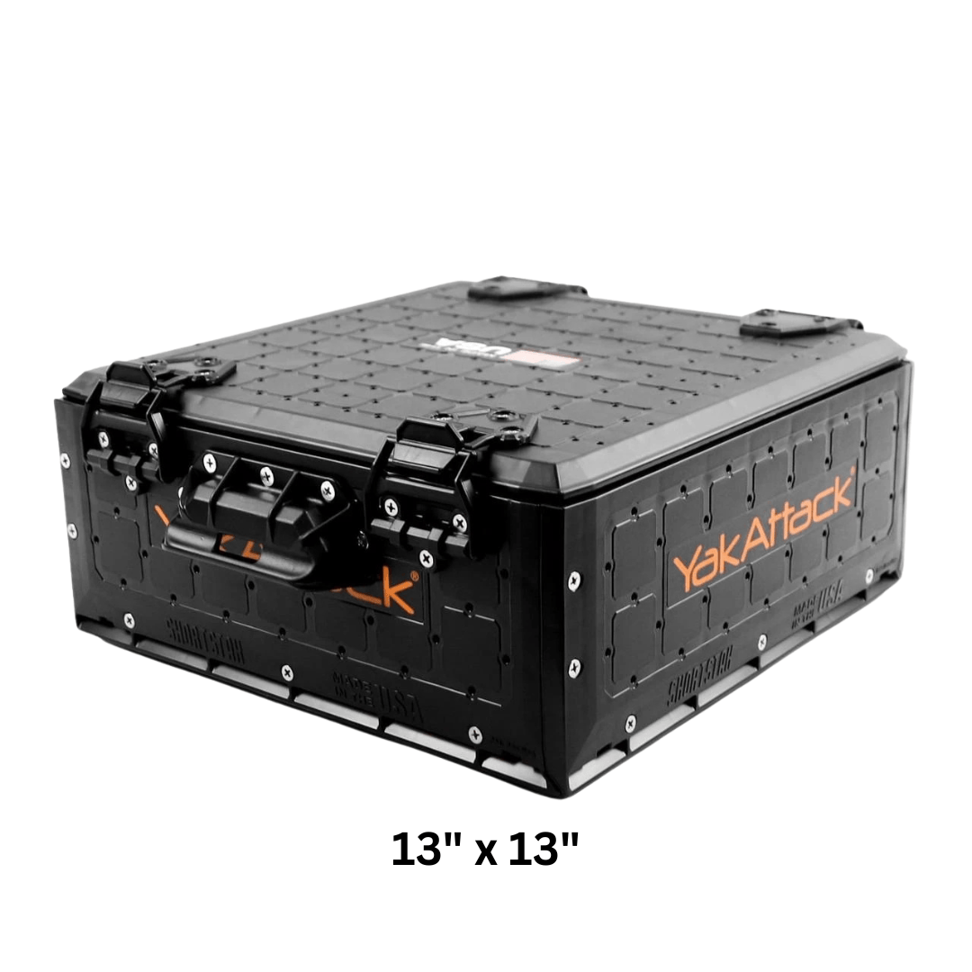YakAttack 13" x 13" / Black YakAttack Shortstak Solo Storage Box YakAttack Shortstak Solo Storage Box – Ottawa Valley Air Paddle