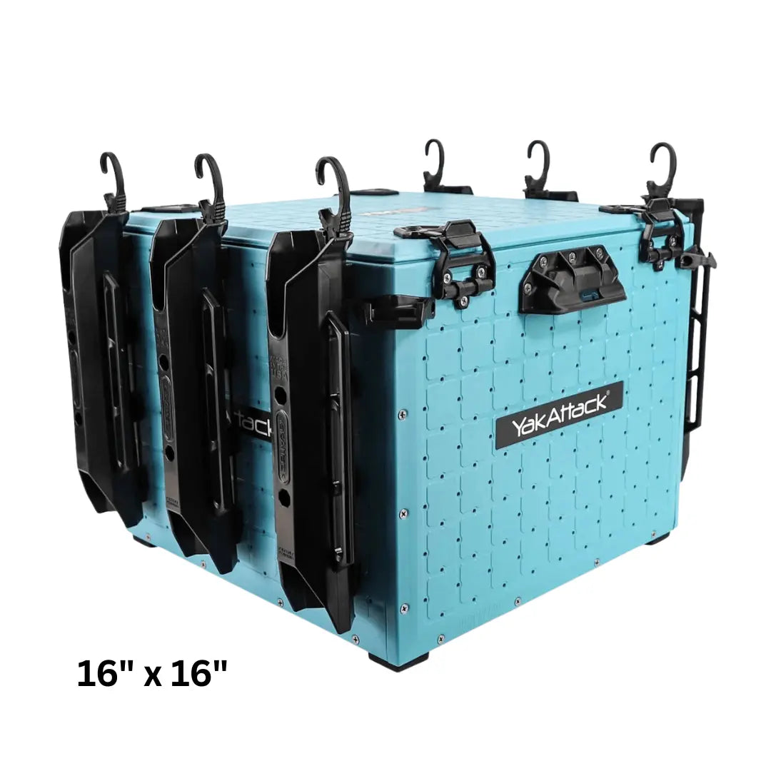 YakAttack 16" x 16" / Jetty Blue YakAttack BlackPak Pro Kayak Fishing Crate YakAttack BlackPak Pro Kayak Fishing Crate - Ottawa Valley Air Paddle