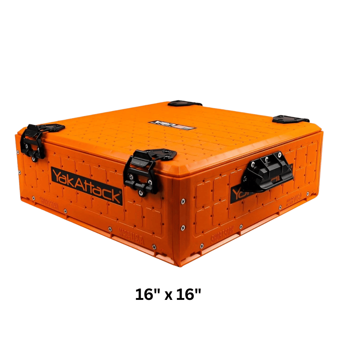 YakAttack 16" x 16" / Orange YakAttack Shortstak Solo Storage Box YakAttack Shortstak Solo Storage Box – Ottawa Valley Air Paddle