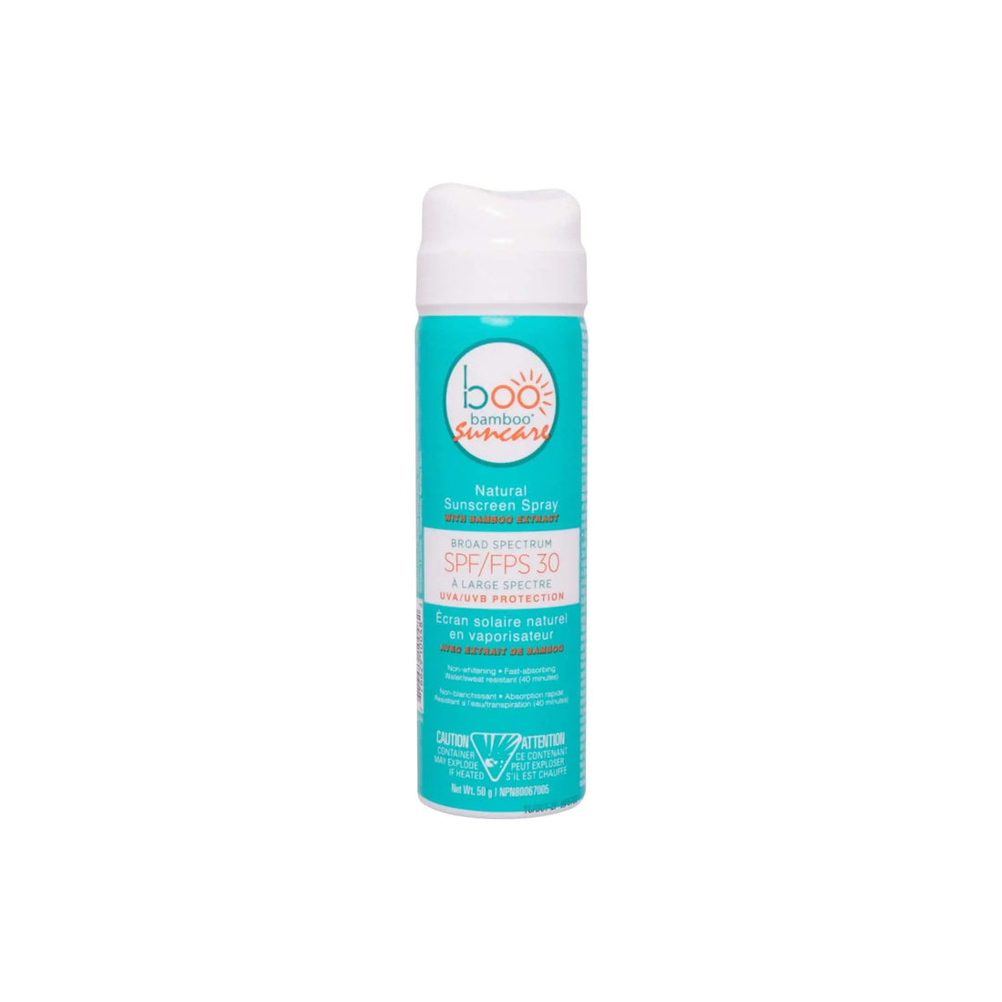 Baby Boo 50g Boo Bamboo SPF 30 Natural Sunscreen Spray