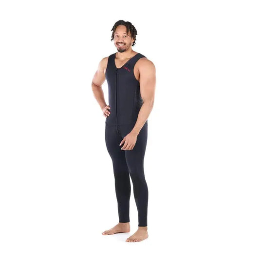 Level Six Farmer John Sleeveless Neoprene Wetsuit, Black