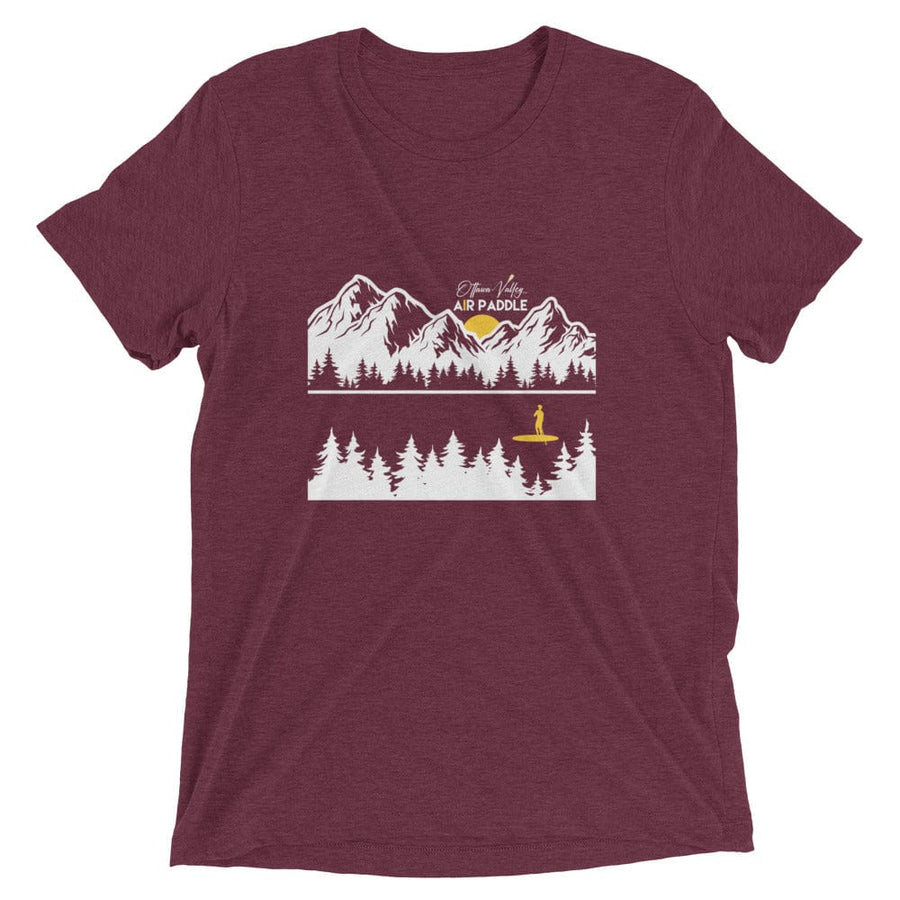 Ottawa Valley Air Paddle Maroon Triblend / XS Paddling In The Wild - Short sleeve t-shirt