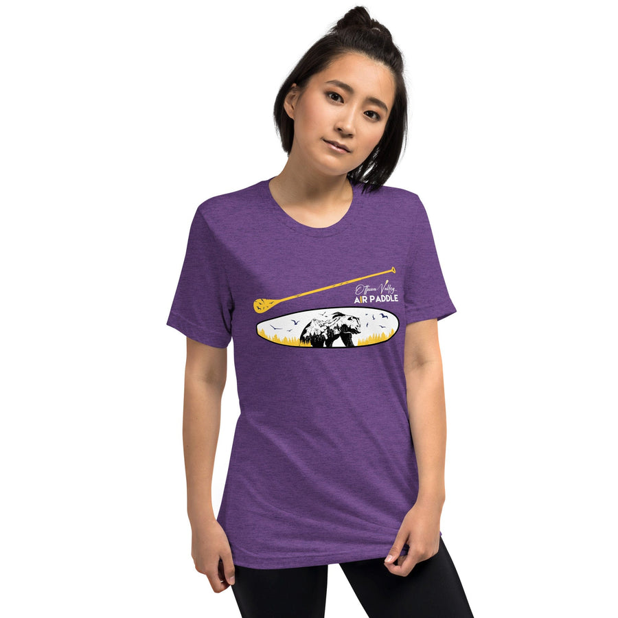 Ottawa Valley Air Paddle Purple Triblend / S Bear Paddle Unisex Short Sleeve T-Shirt