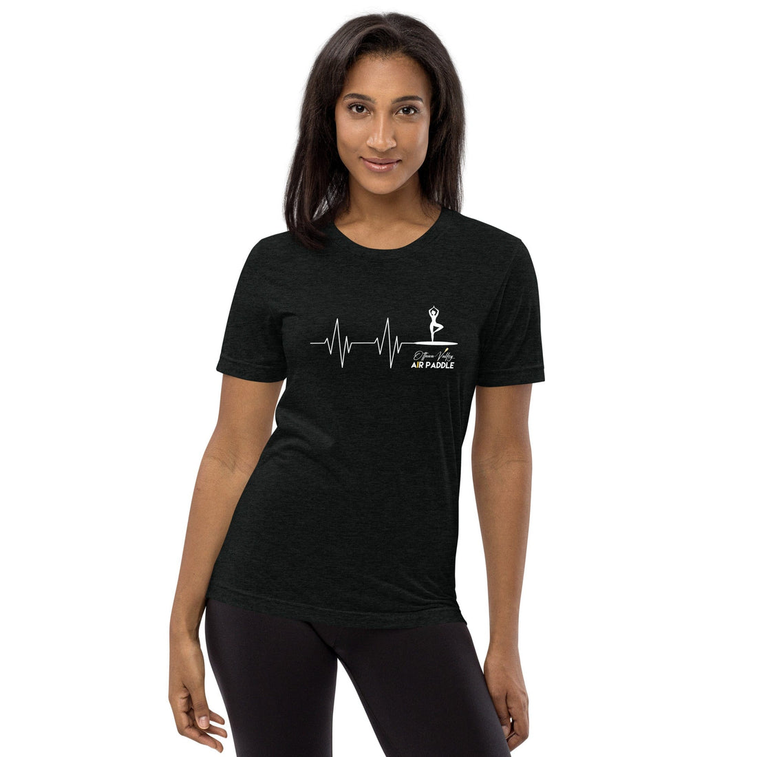 Ottawa Valley Air Paddle Solid Black Triblend / XS Heartbeat Yoga Women's T-Shirt