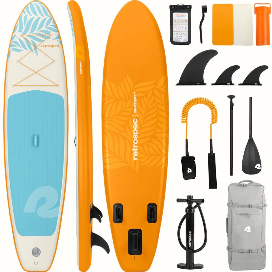 Retrospec Creamsicle Weekender 2 Inflatable Stand Up Paddle Board 10’6”