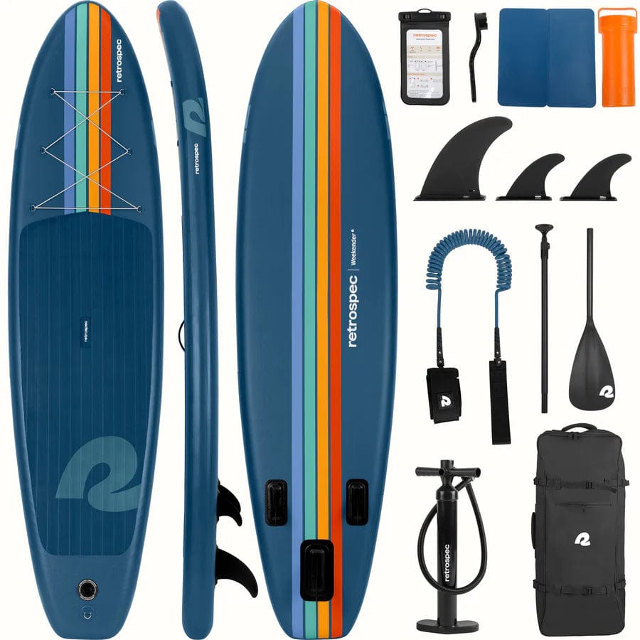 Retrospec Navy Zion Weekender 2 Inflatable Stand Up Paddle Board 10’6”