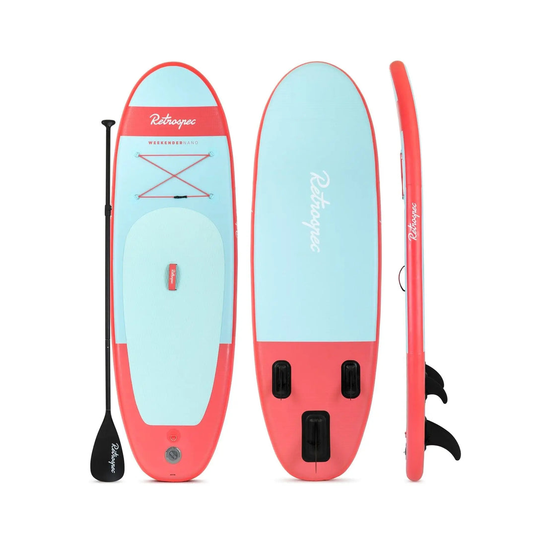 Retrospec Weekender-Nano 8' Youth Inflatable Stand Up Paddleboard (SUP)